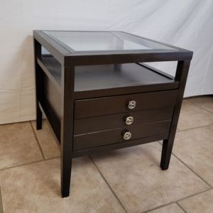 Contemporary Side/End Table, Kona Brown